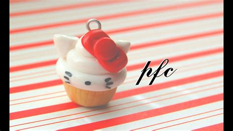 For today's video i thought it would be a great idea to compile all of my clay charm tutorials from instagram to one youtube video. DIY Hello Kitty Cupcake Polymer Clay Charm Tutorial - YouTube