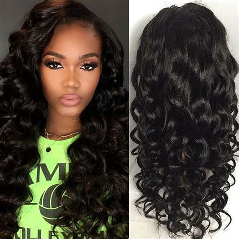 360 Lace Frontal Wig Pre Plucked Indian Virgin Human Hair Curly Wavy Full Wigs S Health