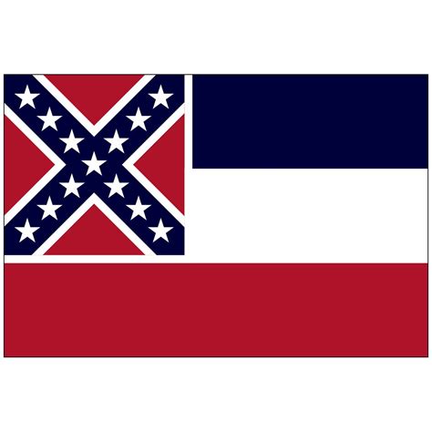 Mississippi State Flag Flagpole Man