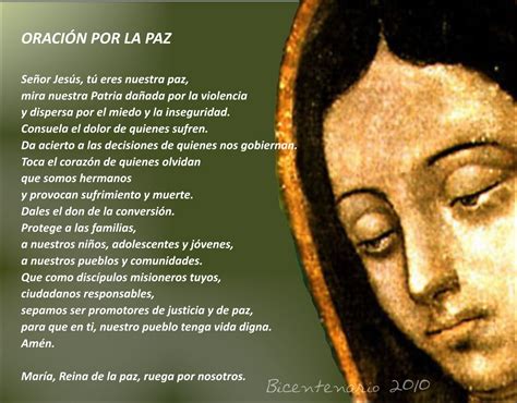 Tarjetas Y Oraciones Catolicas OraciÓn Por La Paz