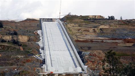 Water Flows Down California Dams Rebuilt Spillway After 2017 Collapse