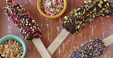 frozen banana pops are a healthy delicious way to stay cool this