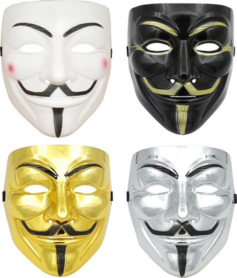 Buy Duketea 4 Pack Hacker Mask For Kids Anonymous Mask Halloween