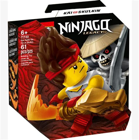 სათამაშო Lego Ninjago Epic Battle Set Kai Vs Skulkin 71730 Bege