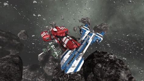 Space Engineers Alpha Trailer Rams Spaceships Together Polygon