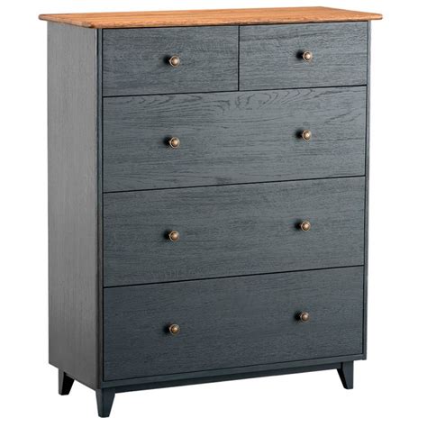 Maine 5 Drawer Chest Charcoal - Chest of Drawers - Bedroom | Chest of drawers, Black chest of 