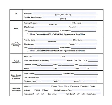 Free 11 Sample Medical Consultation Forms In Pdf Ms Word