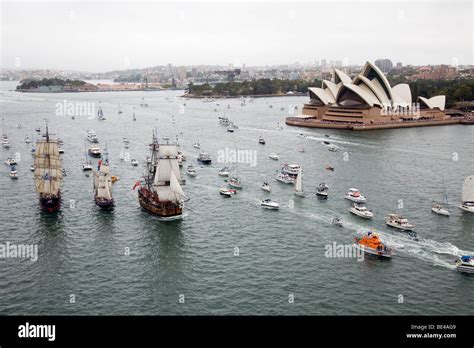 Annual Tall Ships Race Regatta On Sydney Harbour Part Of Australia