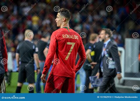 Porto Portuglal June 09 2019 Cristiano Ronaldo And Pepe During The
