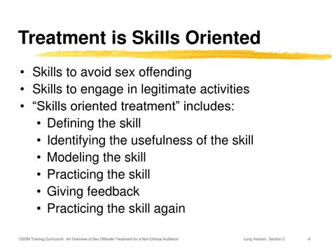 Ppt Elements Of Sex Offender Specific Treatment Learning Objectives