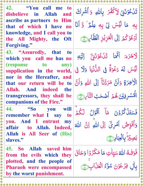 Read Surah Al Momin With English Translation Page 2 Of 3 Quran O Sunnat