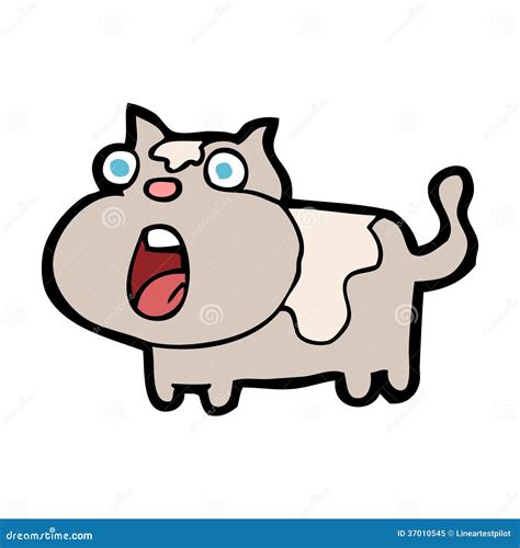 Cartoon Shocked Cat Royalty Free Stock Photo Image 37010545