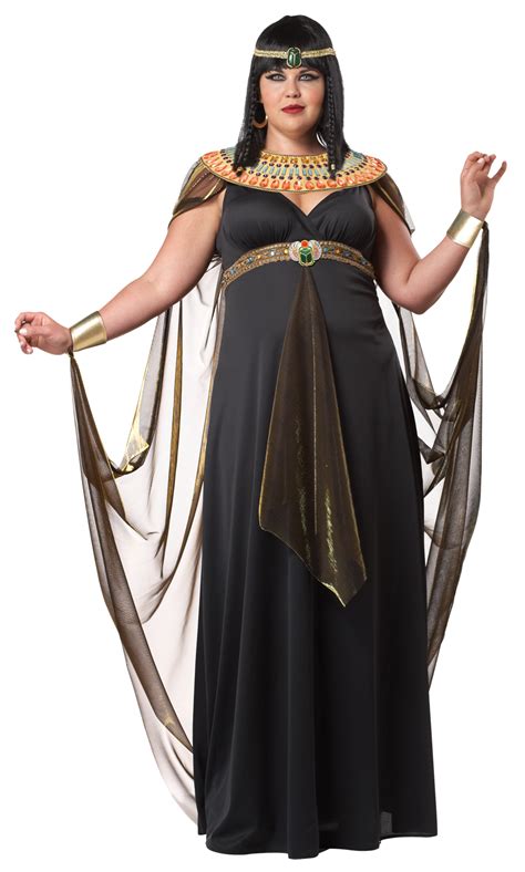 Deluxe Cleopatra Queen Of The Nile Plus Size Egyptian Fancy Dress Costume 16 24 Ebay