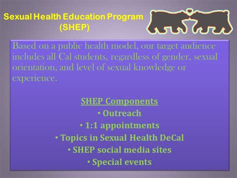 Sexual Health Education Program Shep Group Of Trained Student Interns