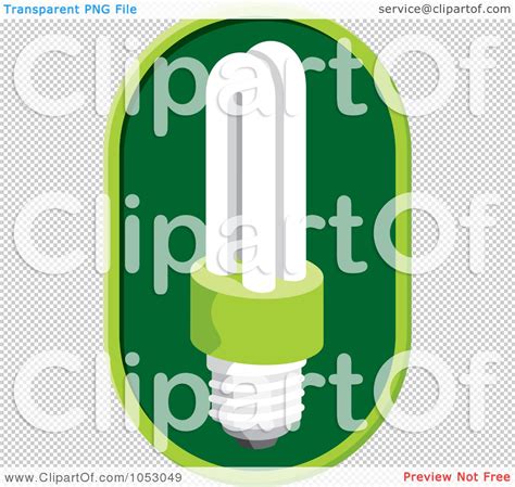 Royalty Free Vector Clip Art Illustration Of A Fluorescent Light Bulb