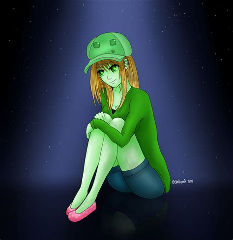 Minecraft Slime Girl By Chellizarddraws On Deviantart