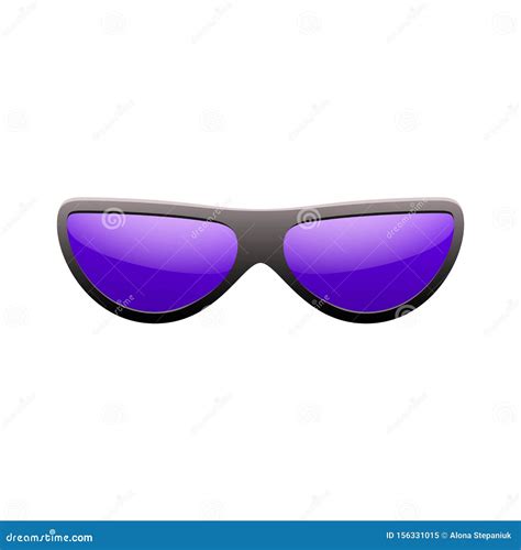 Sunglasses 3d Summer Sunglass Shade Isolated White Background Fun Color Sun Glass Realistic