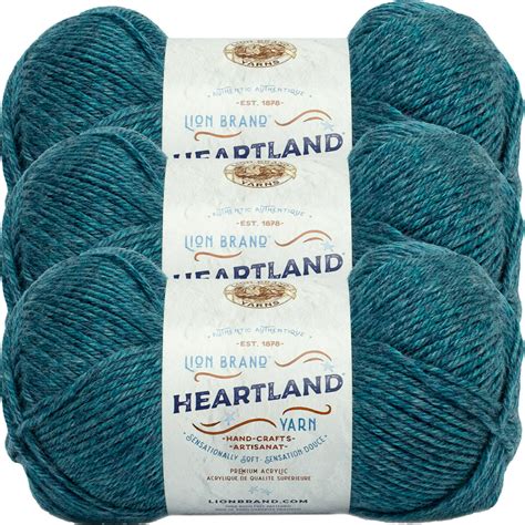 Lion Brand Heartland Yarn Glacier Bay Multipack Of 3