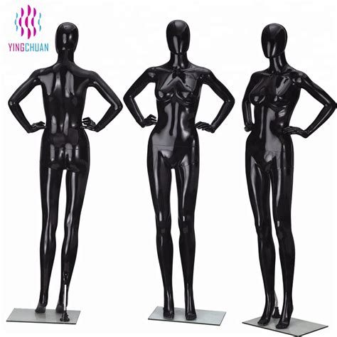 Wholesale Black Female Mannequin Full Body Dummy Plastic Women