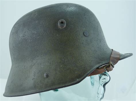 German Original Wwi Ww1 M1916 Green Helmet With Liner Rare