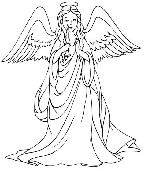 Free coloring pages of angels. Free Printable Angel Coloring Pages For Kids
