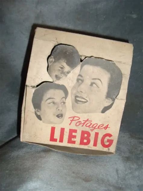 Rare Boite Liebig Annee 5060 En Cartons Publicitaire Ancien Collection