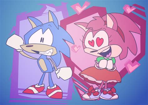 Classic Sonic And Rosy Sonicthehedgehog