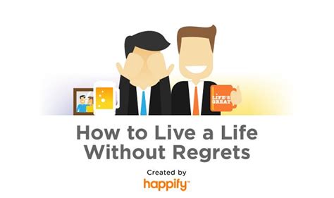 How To Live A Life Without Regrets Infographic Visualistan