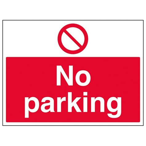 No Parking Large Landscape Prohibition Signs Safety Signs Vsafety