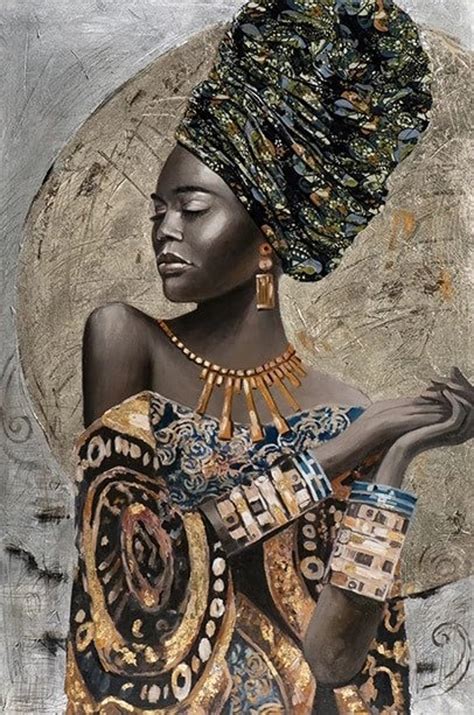 African Black Women Wall Art Black Woman Poster Abstract Etsy