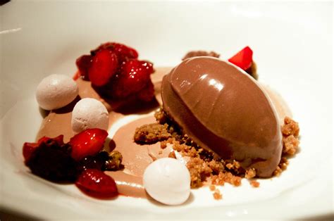 Fine dining dessert, strawberry ice cream, poppy seed mousse. The taste of YUMMY: Gramercy Tavern