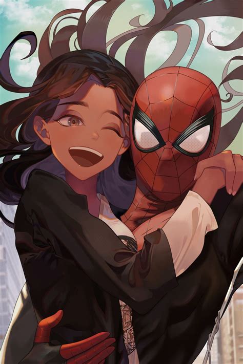 Mj And Spider Man By Peach Luo Marvel Spiderman Amazing Spiderman