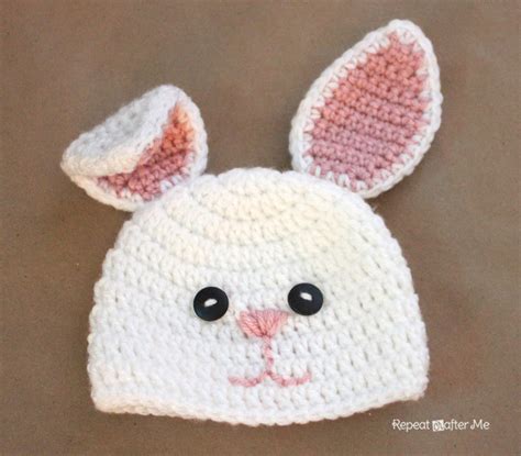 Crochet Bunny Hat Pattern Repeat Crafter Me