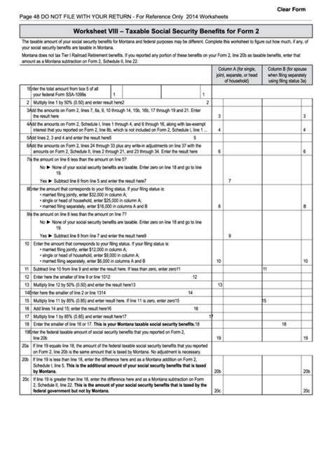 Social Security Taxable Amount Worksheet 2021