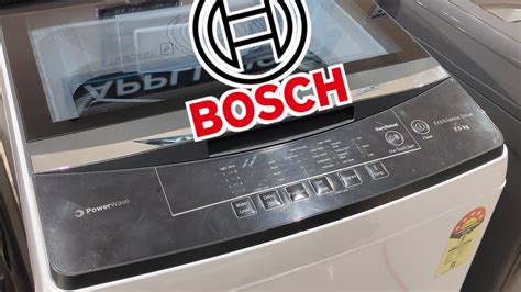 Bosch Top Load Washing Machine Demo Bosch 7 Kg Top Load Washing