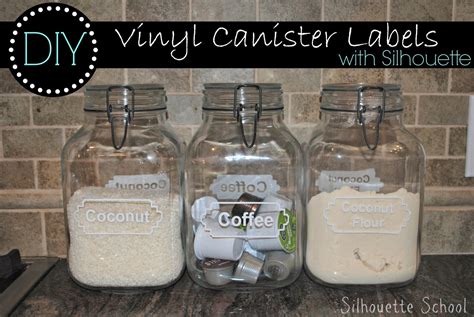 Do you want it to fit in a cupboard so you can store it away? Set of 5 Canister Labels: Free Silhouette Studio Cut File (Customizable) - Silhouette School