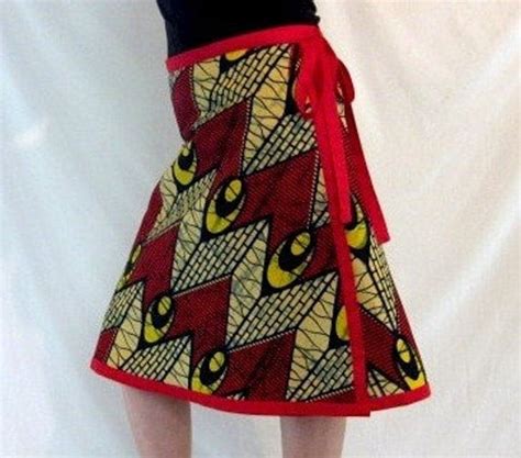 Womens African Batik Wrap Skirt M L Xl