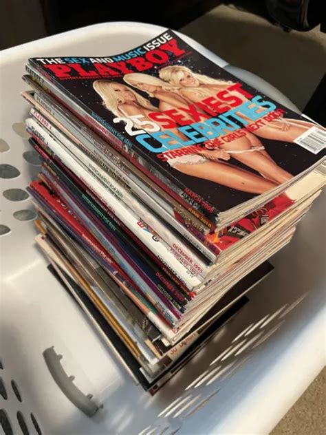 Vintage Playboy Magazine Lot Count To Issues Great