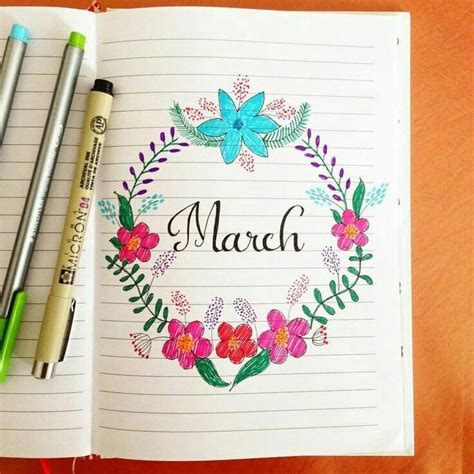 Portadas Para El Mes De Marzo • Bullet Journal Y Organización Amino