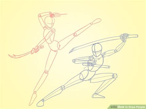 3 Basic Ways To Draw People Step By Step Wikihow