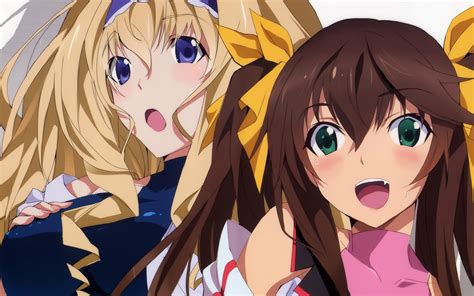 Blonde Hair Blue Eyes Brown Hair Cecilia Alcott Fang Green Eyes Huang Lingyin Infinite Stratos