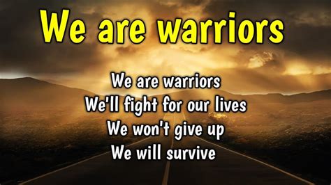 We Are Warriors Lyrics Avril Lavigne Youtube
