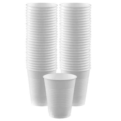 Big Party Pack White Plastic Cups 50ct 16oz Party City