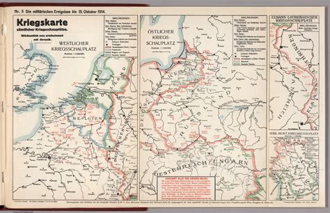 World War I Map German Nr 5 Military Events To October 15