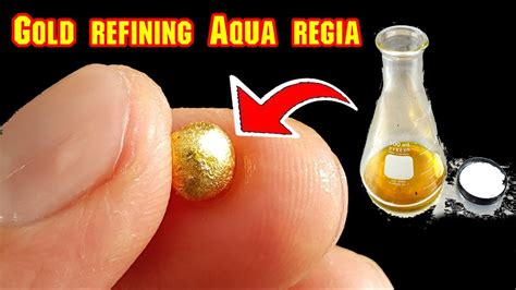 Gold Refining Use Aqua Regia From Electronic Scrap Gold Youtube
