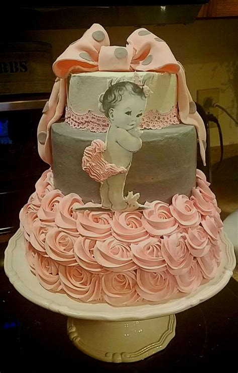 Baby Girl Shower Cake Girl Shower Cake Pink Baby Shower Cake Baby Shower Cake Designs