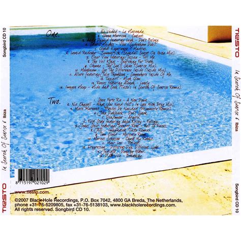 In Search Of Sunrise 6 Cd1 Dj Tiësto Mp3 Buy Full Tracklist