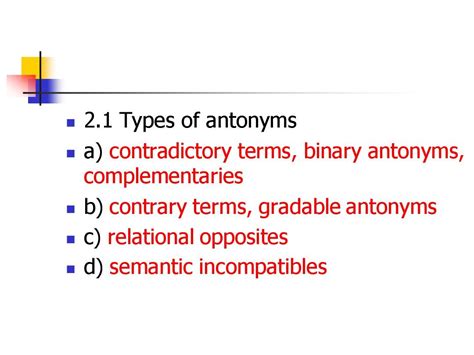 Chapter 62 Antonymyhyponymy And Taxonymyword文档在线阅读与下载免费文档