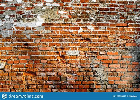 Old Textured Red Brick Wall Background Stock Image Image Of Outdoors