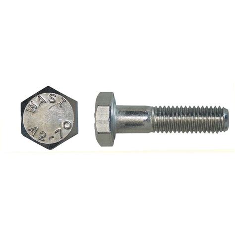 Hexagonal bolt with shank, DIN 931 A2, 19 AF, M12 x 120